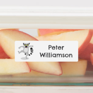 Cute ring tail lemur dancing cartoon personalised