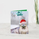 Cute River Otter Christmas greeting card<br><div class="desc">Amazing how fast an animal can transform from a simple photo to a iconic Christmas symbol.  This cute River Otter i photographed did just that. Merry Christmas has never been cuter.</div>