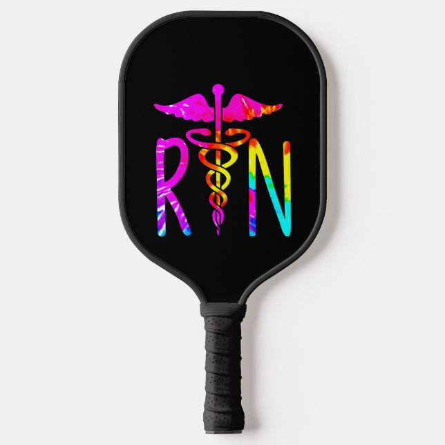 Cute RN Registered Nurse Tshirt Pickleball Paddle (Front)