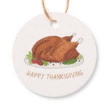 Cute Roasted Turkey Happy Thanksgiving
