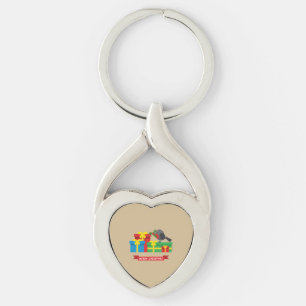 Cute Robin And The Four Colourful Gifts Key Ring