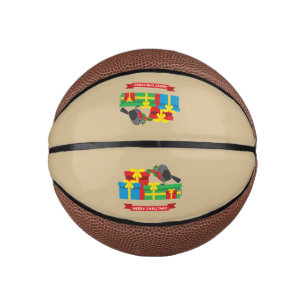 Cute Robin And The Four Colourful Gifts Mini Basketball
