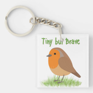 Cute Robin Bird Magnet Key Ring