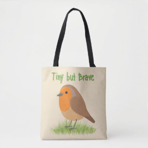 Cute Robin Bird Tote Bag