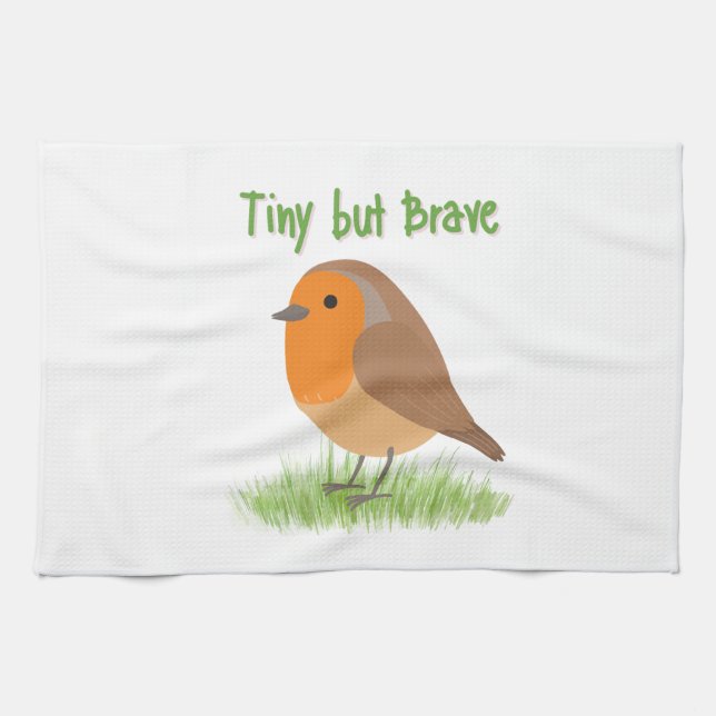 Cute Robin Bird Wash Cloth (Horizontal)