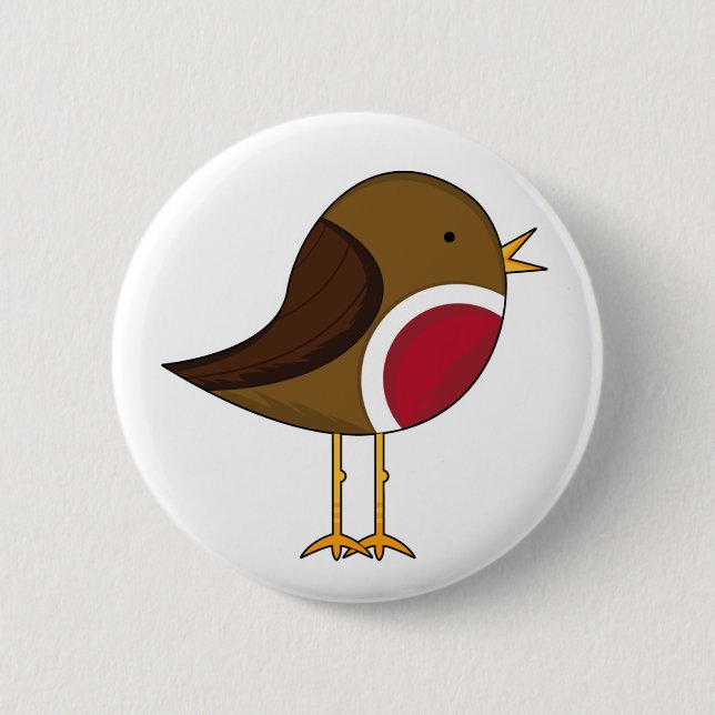 Cute Robin Button (Front)