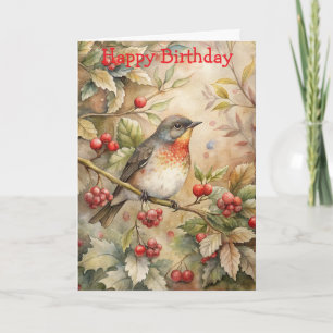 Cute Robin Card