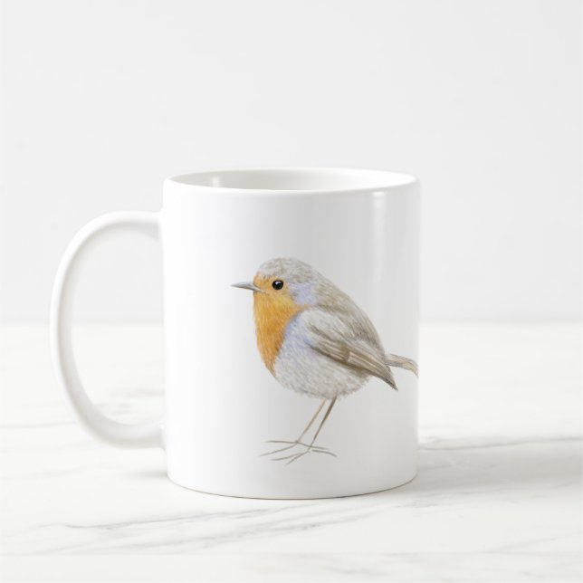 Cute robin coffee mug (Left)