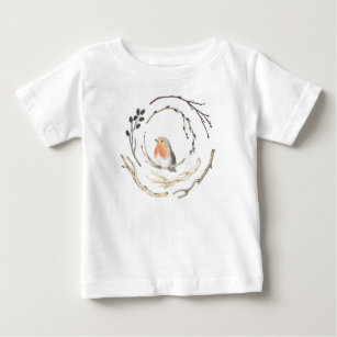 Cute Robin Sparrow Bird Birds baby Custom shirt