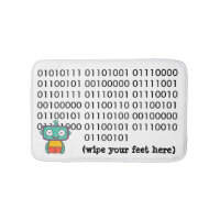Cute Robot Bath Mat