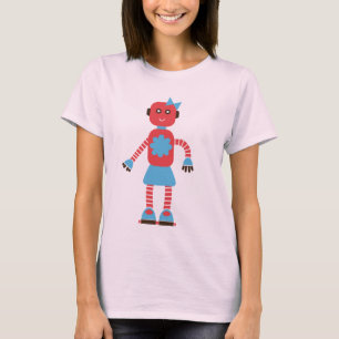 Cute Robot Couple Shirt (Hers)