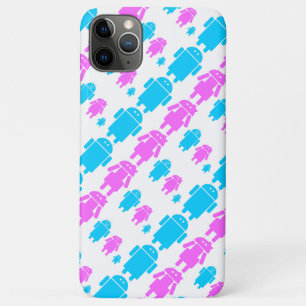 Cute robot familly pattern iPhone 11 pro max case