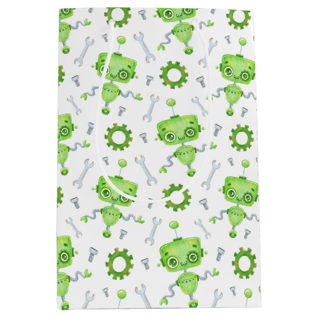 Cute Robot Gift Bag (Front)