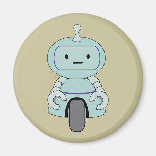 Cute Robot Illustration Magnet