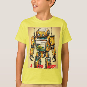 "Cute Robot - Playful TechT designed  T-Shirt