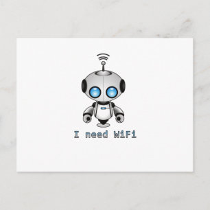 Cute Robot Postcard