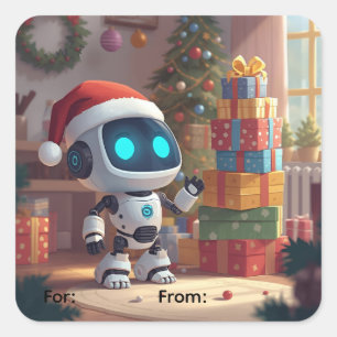 Cute robot stickers