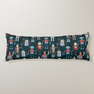 Cute Robots Dark Body Cushion