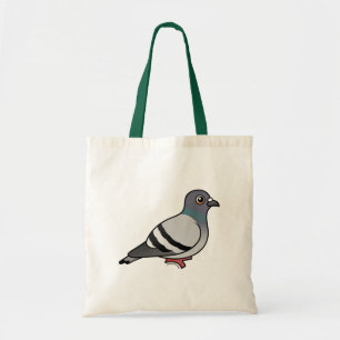 Cute Rock Pigeon Tote Bag