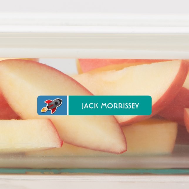 Cute Rockets Colourful Kids Name (Affixed)