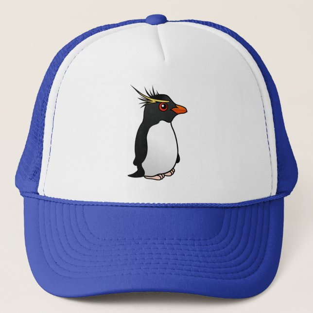 Cute Rockhopper Penguin Trucker Hat (Front)