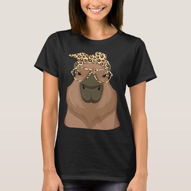 Cute Rodent Capybara Witty Wild Animal Right Capyb T-Shirt (Front)