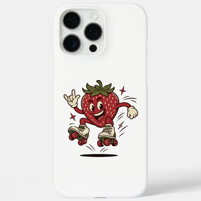 Cute Roller Skating Strawberry Case-Mate iPhone Case (Back)