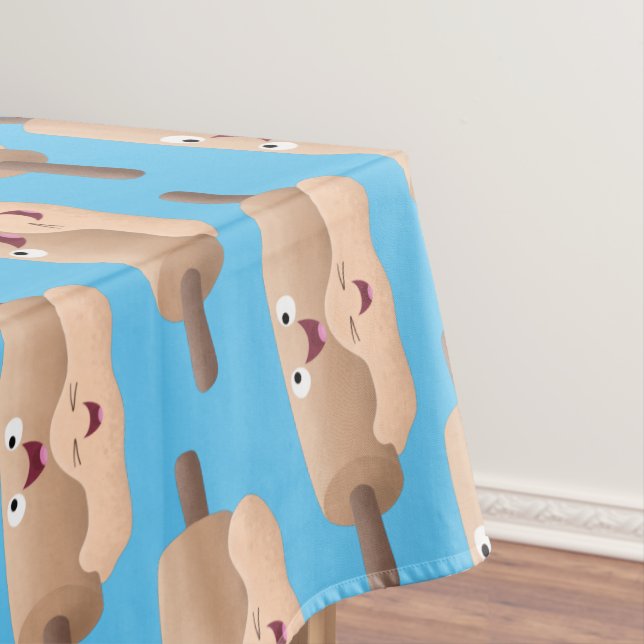 Cute rolling pin and dough pastry baking cartoon  tablecloth (In Situ)