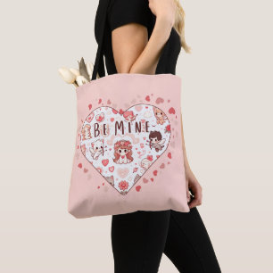 Cute Romance: Valentine's Day Tote Bag