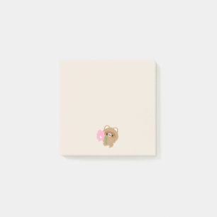 Cute Romantic Beaver Post-it Notes