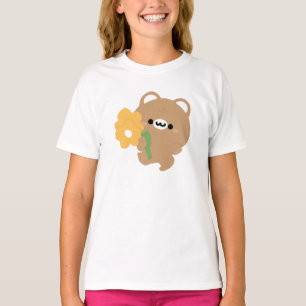 Cute Romantic Brown Bear T-Shirt