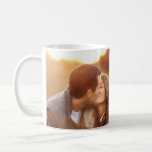 Cute Romantic Couple Kissing Photo Mug<br><div class="desc">Celebrate Valentine's Day, anniversaries, or just let your loved ones know how you feel with a personalised photo mug. Choose your top liked Instagram photo or a goofy selfie from a special date night, and upload your favourite couple's picture to create the perfect cute and romantic gift for your significant...</div>