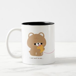 Cute Romantic Couple Love Two-Tone Coffee Mug