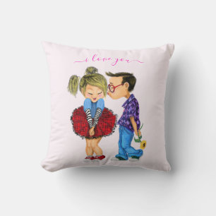 Cute Romantic Couple Pillow