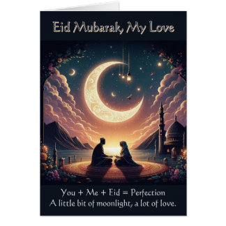 Cute Romantic Eid Card – You and Me – Muslim Love