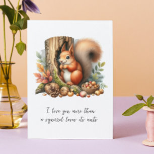 Cute Romantic Funny Quote Watercolor Valentine Day Card