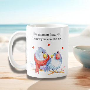 Cute Romantic Love Birds Valentine's Day Coffee Mug