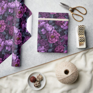 Cute Romantic Peonies Wrapping Paper