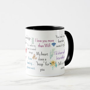 Cute Romantic Quotes Aesthetic Mug Art