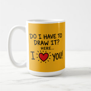 Cute Romantic Typography Art Coffee Mug