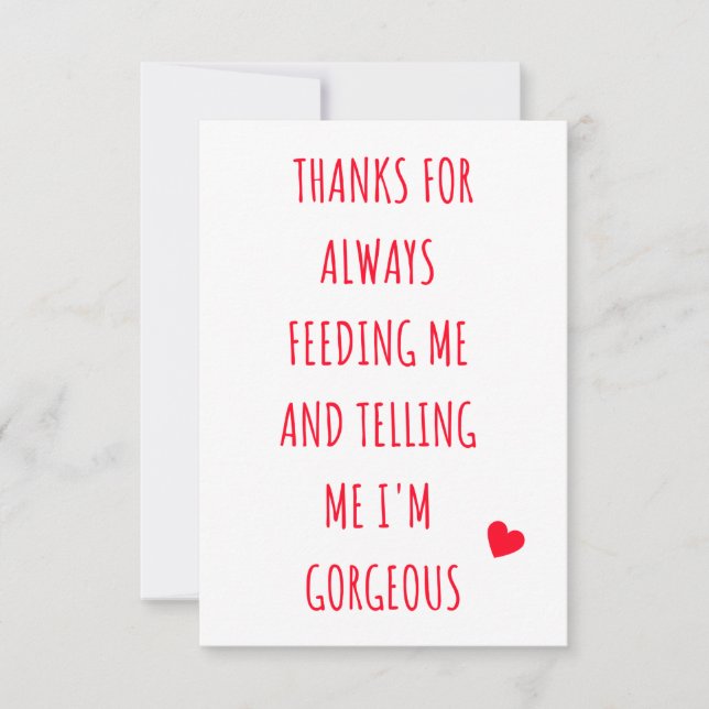 Cute romantic valentine's day card for him (Front)
