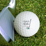 Cute Romantic Wedding Couple's Names Golf Balls<br><div class="desc">These adorable golf balls are a wonderful gift for couples or for one partner to give to another. The cute design features a cartoon golf ball and golf club who are in love with each other, along with the names of the couple and wedding date written in elegant script lettering....</div>