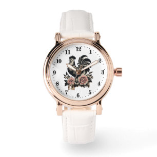 Cute rooster lovers farm animal  watch