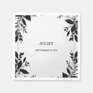 Cute Rope We Are Tying The Knot Bridal Shower Napkin