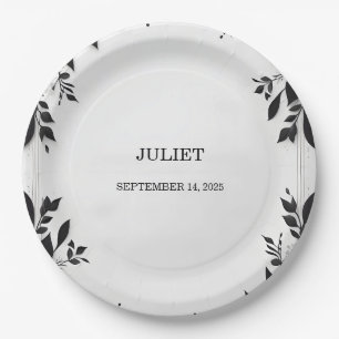 Cute Rope We Are Tying The Knot Bridal Shower Paper Plate