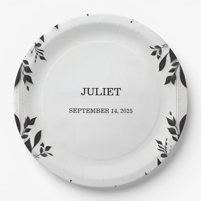 Cute Rope We Are Tying The Knot Bridal Shower Paper Plate (Front)