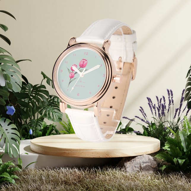 Cute Rose Floral personalised eWatch Watch (Creator Uploaded)