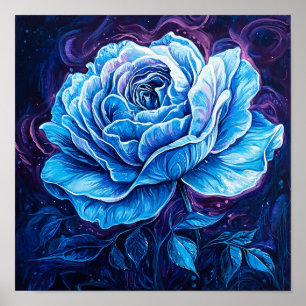 Cute Rose Flower Artwork Home Furnishings Poster