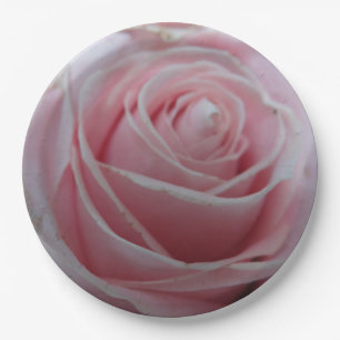 Cute Rose Flower Paper Plate
