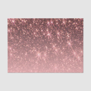 Cute Rose Gold Glitter Tissue Paper